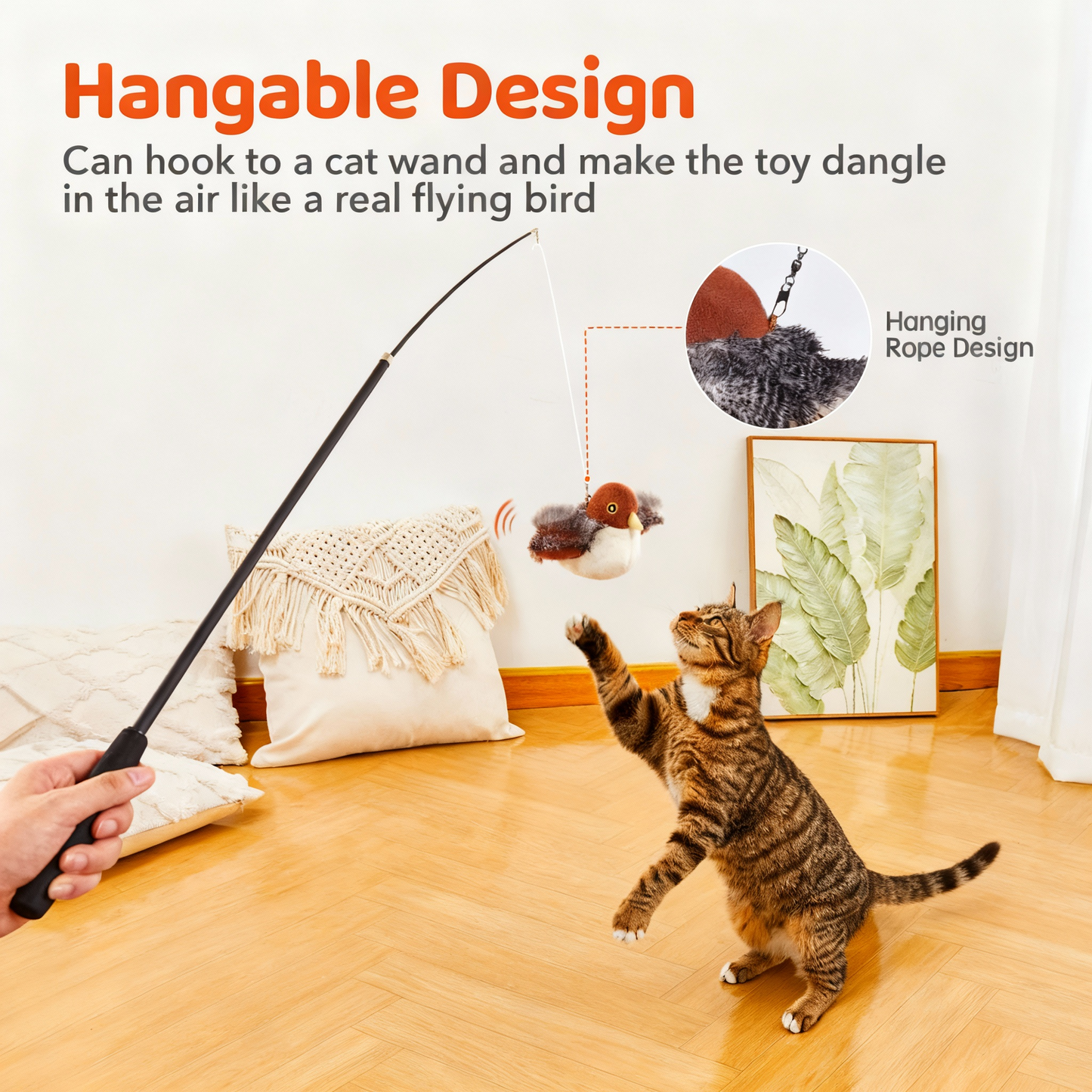 Pawzsy™ Interactive Flying Bird