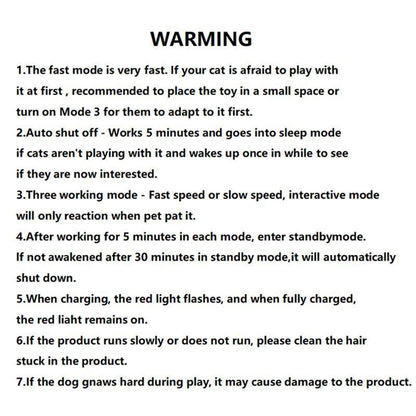 Smart Rolling Pet Ball — Auto Obstacle Avoidance for Cats & Dogs