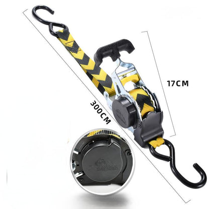 USA 1" x 10' Retractable Ratchet Straps (select 2 pack or 4 pack) - Heavy Duty Self Retracting Tie Down Straps for Truck, Cargo Trailer