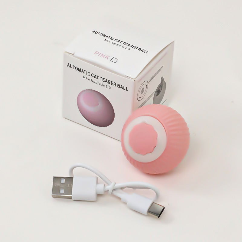 Smart Rolling Pet Ball — Auto Obstacle Avoidance for Cats & Dogs