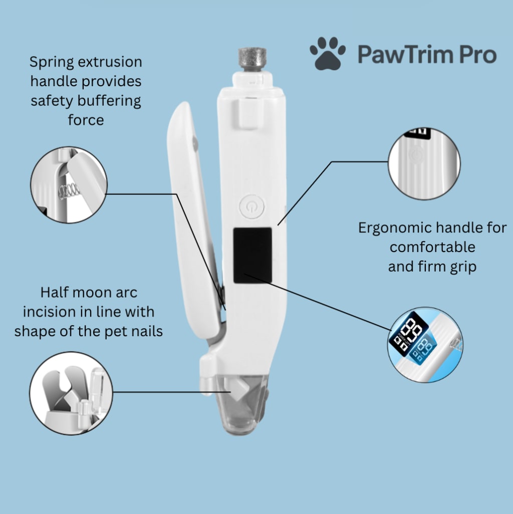 🐾 Nail Care That Doesn't Stress You or Your Pet — Now Upgraded with an LED Displ0ay That Shows Real-Time Battery Level
